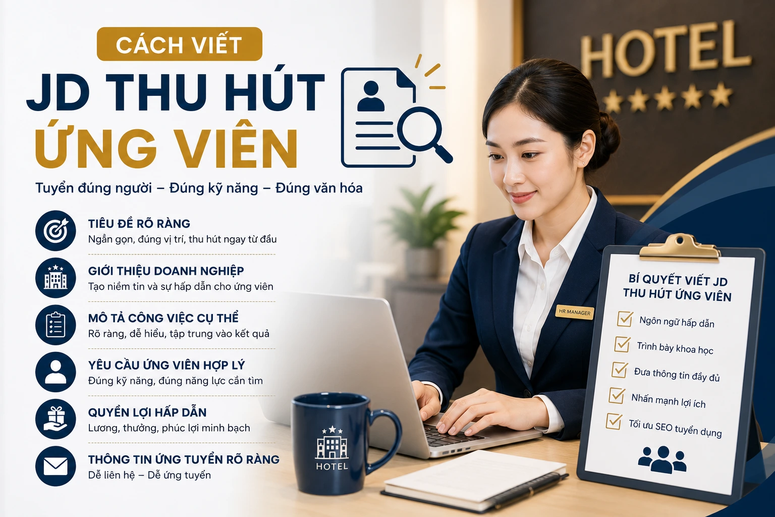 Cách viết JD thu hút ứng viên: Bí quyết tuyển đúng người, giảm thời gian tuyển dụng